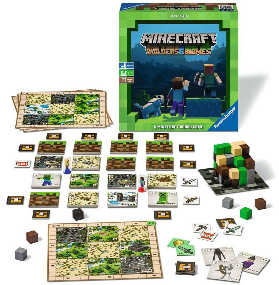 Minecraft Brettspiel Builders Biomes Worldwidetoys Fantasy